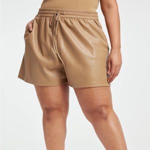 Good American Better Than Leather Shorts